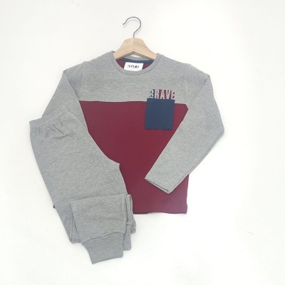 Pijama 100% Algodão Cardado  Brave