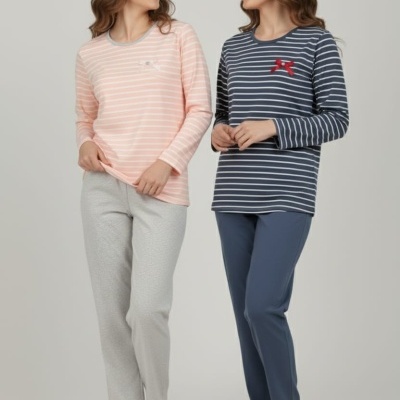 Pijama 100% algodão Riscas