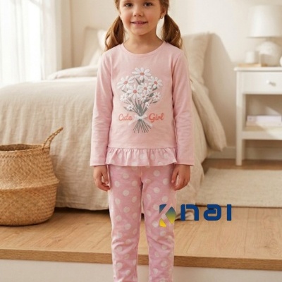 Pijama 100% Algodão Margaridas