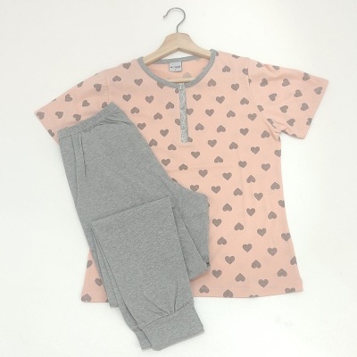 Pijama Meia Manga 100% Algodão