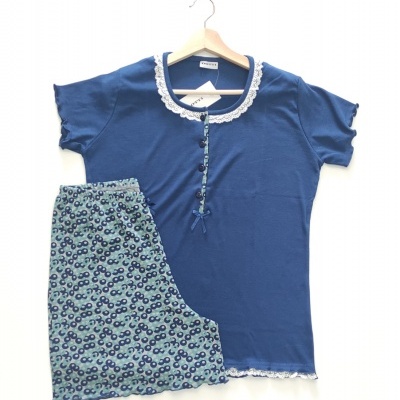 Pijama Calção 100%Alg. Dotty  Tam.M                                                                  Vários Modelos