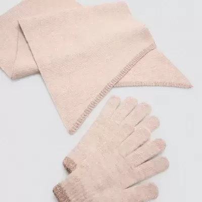 Conjunto Cachecol e Luvas