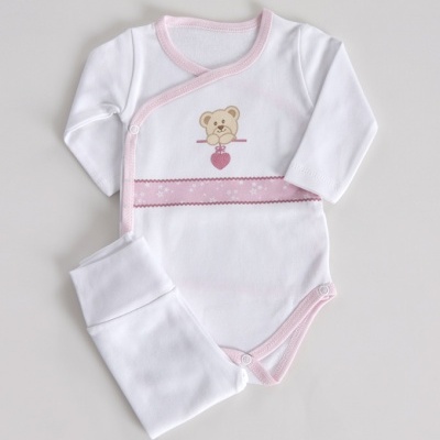 Body cardado " Ursinho c/ Barra " ( 2 Peças )