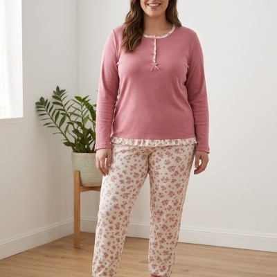 Pijama 100% Algodão Cardado  Dotti   Tam.2 (3XL)