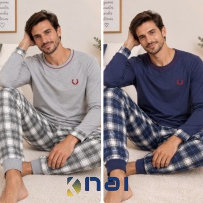 Pijama 100% algodão Cardado Xadrez RS