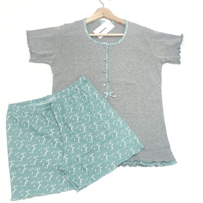 Pijama Calção 100%Alg. Dotty  Tam.M                                                                  Vários Modelos