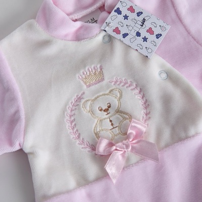 Babygrow Veludo " Urso"