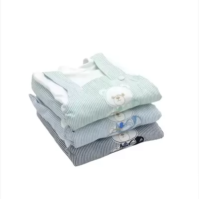 Jardineira Bebé Estampado Riscas