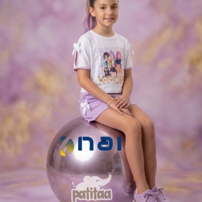 Conjunto Calção com Laços K-Pop