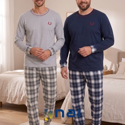 Pijama 100% algodão Cardado Xadrez RS