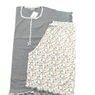 Pijama Calção 100% Alg. Dotty  Tam.2 (3XL)                                                              Vários Modelos