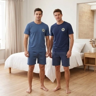Pijama 100% Algodão Calção Nai Tennis