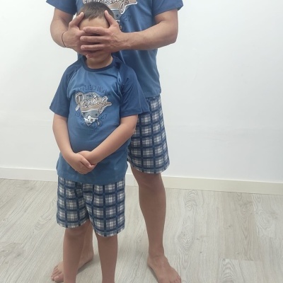 Pijama 100% Algodão Calção Racing