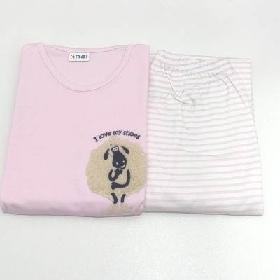 Pijama 100% Algodão Cardado Ovelha