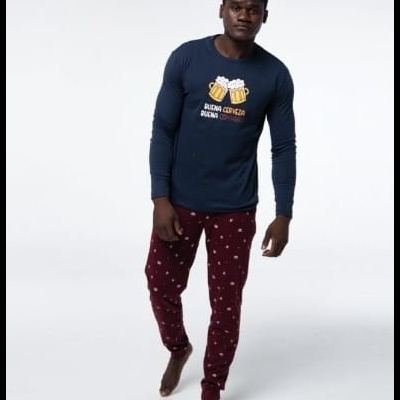 Pijama Algodão Cardado Cerveja