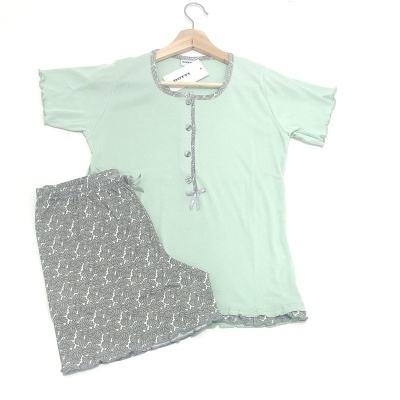 Pijama Calção 100% Alg. Dotty   Tam.L                                                 Vários Modelos