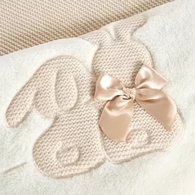 Manta Bebé Malha Animais Waffle