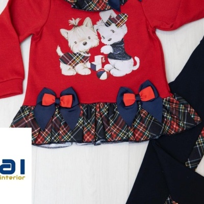 Conjunto Bebé/Menina Laços