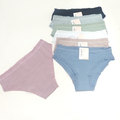 Biquini/ Asa Delta/ Tanga Algodão Renda (Pack7)