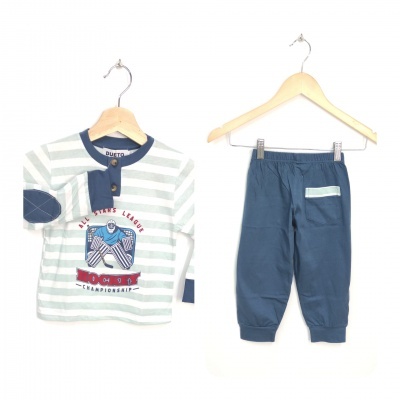 Pijama 100% Algodão " Dueto - Riscas "