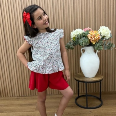 Conjunto Camisa Floral