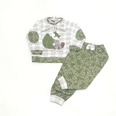 Pijama Bebé Menina 100% Cardado Algodão Sari  ( últimos tam. 12M)