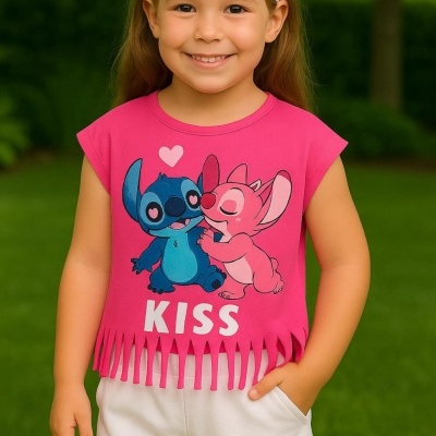 Conjunto T-Shirt Franjas Stitch