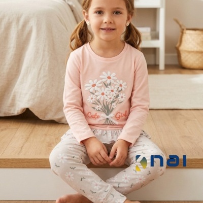 Pijama 100% Algodão Margaridas