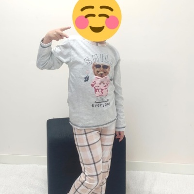 Pijama 100% Algodão Menina Ursinho