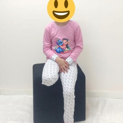 Pijama 100% Algodão menina Stitch