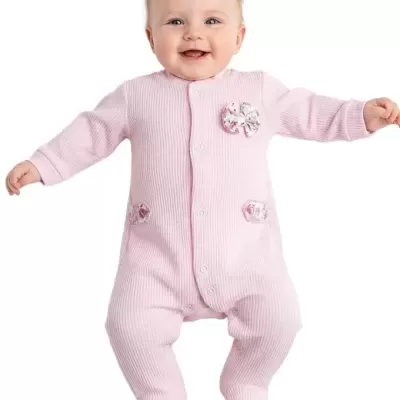 Babygrow Algodão Menina Laço