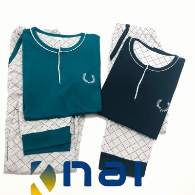 Pijama 100% Algodão Meia Manga