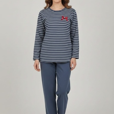 Pijama 100% algodão Riscas