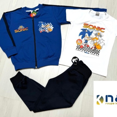 Fato Treino Sonic  3 Peças