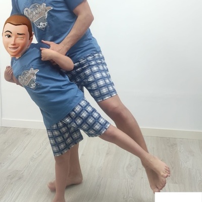 Pijama Calção 100% Algodão Menino Racing