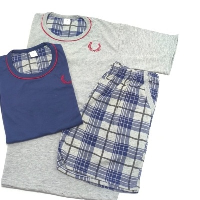 Pijama calção 100% Algodão RS