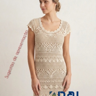 Vestido/Combinação em Microfibra