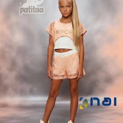 Conjunto 3 peças K-Pop Calção