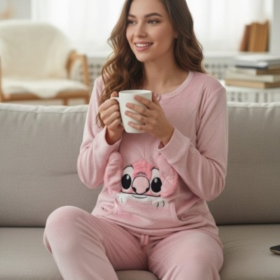 Pijama veludo inverno Stitch