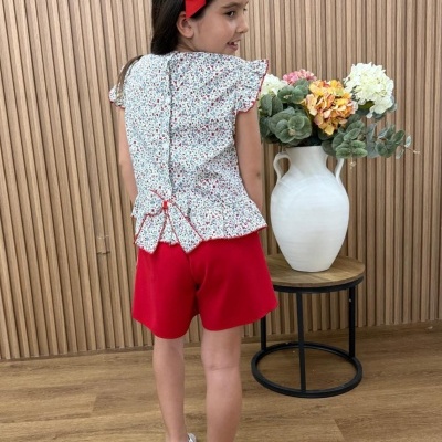 Conjunto Camisa Floral