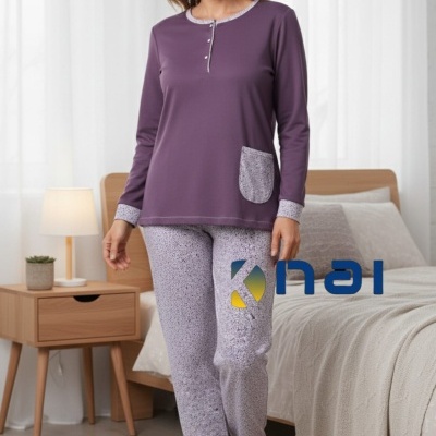 Pijama 100%Algodão cardado Relax V2