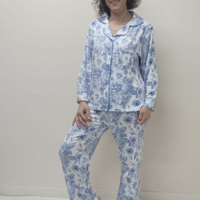 Pijama Camiseiro / Casaco Floral