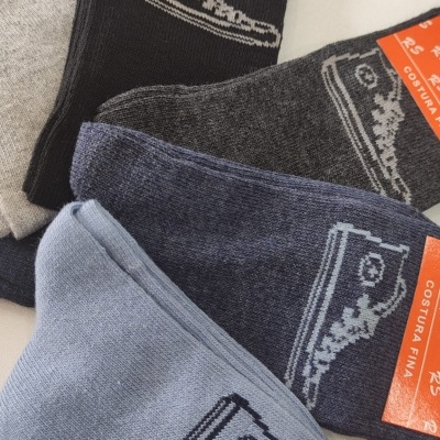 Meia Menino Algodão Desenho (6 pares)