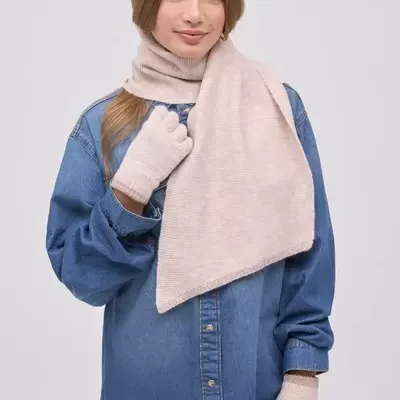 Conjunto Cachecol e Luvas