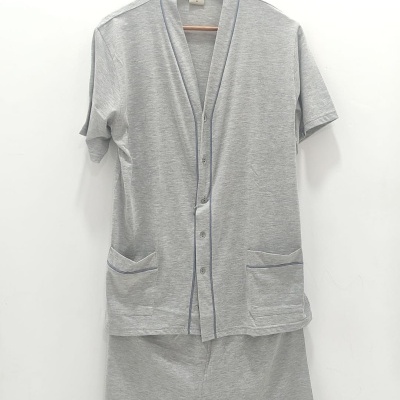 Pijama Camiseiro/Casaco Calção Homem