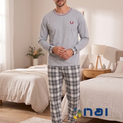 Pijama 100% algodão Cardado Xadrez RS