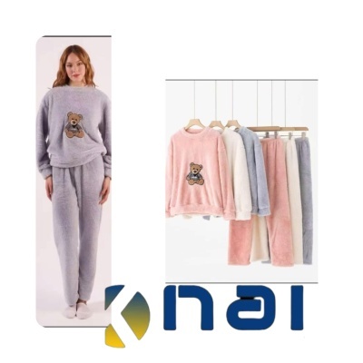 Pijama Coralina efeito Pelúcia Ursinho🐻