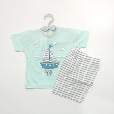 Pijama Bebé Calção 100%Algodão