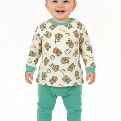 Pijama Bebé 100% Algodão Cardado