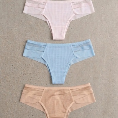 Cueca mod. Brasileira corte a laser (pack3)